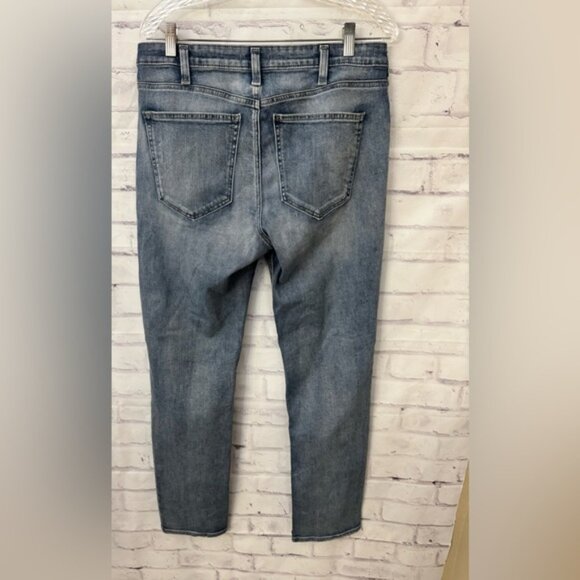 Silver Jeans 33x31 Most Wanted Straight Mid Rise Stretch Distressed Blue - Picture 8 of 8